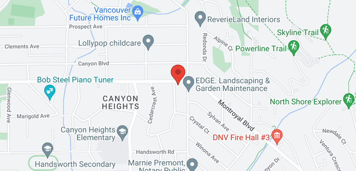 map of 831 MONTROYAL BOULEVARD